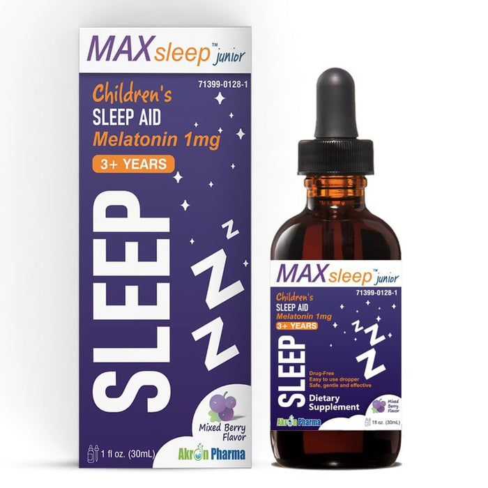Akron pharma MAX Sleep Junior For Kids - Melatonin Sleep Drops For Sweet Dreams by Pasteur Pharmacy