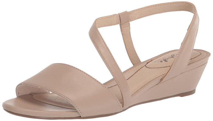 LifeStride Womens Yasmine Wedge Sandal Tender Taupe Size 6M by Deal US