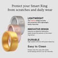 Metallic Silicone Smart Ring Cover 6-Pack – Fits Oura Ring Gen 4/3, Samsung Galaxy Ring, RingConn | Gold, Silver, Rose Gold