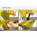 REIANS Happy Birthday Aluminum Foil Banner Balloons Red Party Decor by Deal US