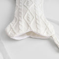 Mayler Yee Dog Christmas Stocking White Knit Bone Shape 16.7x9.6 Inch by Deal US