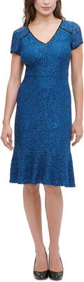 Kensie Womens Lace Flounce Dress, Size 0 by Vanessa Jane