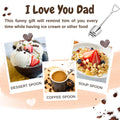 LLESCA Personalized Dad Ice Cream Shovel Stainless Steel Engraved Gift by Deal US