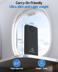 Bank,10000Mah 22.5W Max Portable Charger Built In Cables，4 Outputs 2 Inputs Exte