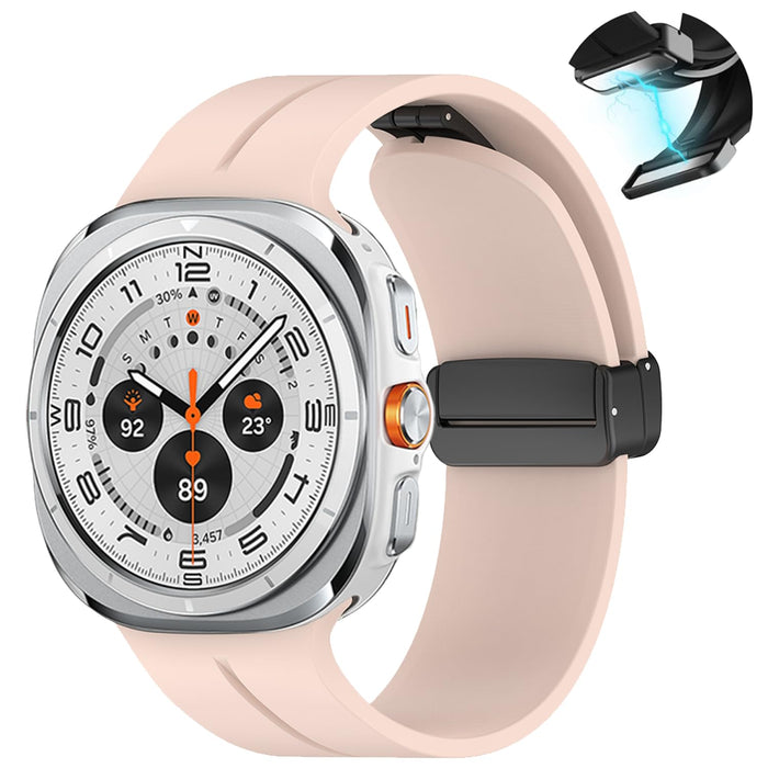 GOLDTOLUCK Affinity Silicone Sport Band Samsung Galaxy Watch 7 Ultra Pink 47mm by Deal US