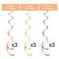 Blulu Thanksgiving Hanging Swirls Decorations Turkey Pumpkin Maple 30 Count by Deal US