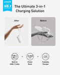 Anker Power Bank (10K, Fusion, Built-In Cable) by Anker