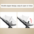 DUSHARKFUN Baby Mosquito Net Double Zipper Bassinet Stroller Cover White by Deal US