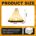 NPJGKY Portable Hanging Tent Night Light Desk Lamp Touch Dimmable Timer White by Deal US