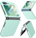 Case for Samsung Galaxy Z Flip 6 & 5 with Hinge Cover Screen Protector Black by Merch Section