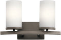 Kichler 45496OZ Crosby 15 in 2-Light Bath Vanity in Olde Bronze by Vanessa Jane