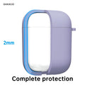 Airpods Case Cover, Silicone Airpods 2Nd Generation Case Cute Soft Tpu Rubber Ge