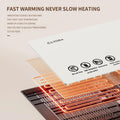 CLYORA Electric Warming Tray 23x15in Food Grade Silicone 5 Temp Auto Shut-Off by Deal US