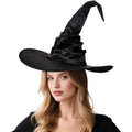 Leuceiy Halloween Witch Hat Black Polyester One Size Women Costume Accessory by Deal US