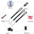 yuntop 5PCS Wrist lanyard, 7.8 inch Hand Wrist Strap Lanyard, Adjustable Nylon Wristlet Straps for Cell Phone, Camera, GoPro, PSP, USB Flash Drives, Flashlight (Black)