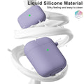 Airpods Case Cover, Silicone Airpods 2Nd Generation Case Cute Soft Tpu Rubber Ge