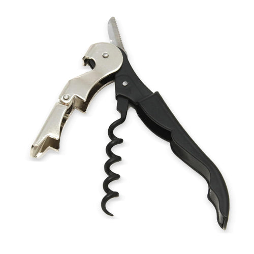 Chef Craft Select Waiters Corkscrew Foil Cutter Bottle Opener 5in Black by Deal US