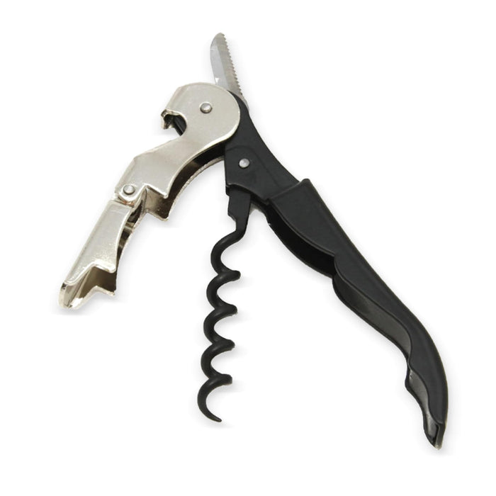 Chef Craft Select Waiters Corkscrew Foil Cutter Bottle Opener 5in Black by Deal US