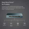 TP-Link TL-SG108 8 Port Gigabit Ethernet Network Switch Metal Black Fanless by Deal US