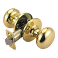 Design House Cambridge 2-Way Latch Passage Door Knob Polished Brass by Deal US