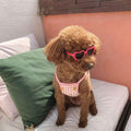 Red Pet Sunglasses Cute Pet Dog Sunglasses Cat Glasses Heart Sun Flower Glasses for Small Dogs Cat Accessories Photos Props Pets Party Decor Dog Sunglasses 1 Pc
