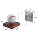 KASTANNY UV Protected Acrylic Baseball Display Case Clear Fits Official Size by Deal US