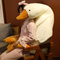 Srutirbo Giant Goose Stuffed Animal Plush Pillow White 37.5 Inch by Deal US