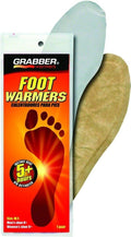 Grabber Foot Warmer Heat Treat 5 Plus Hr Pair Grey Size M/L by Deal US