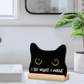 Black Cat Halloween Bathroom Decor Acrylic Funny Cat Sign Home Decor 8x12 by Deal US