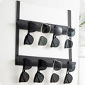 LemonRoad Over Door Sunglasses Organizer 2-Layer Metal Holder Black by Deal US