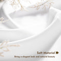 ZWARMY Kitchen Tier Curtains 84x40in White Semi Light Filtering 2Pcs by Deal US
