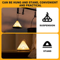 NPJGKY Portable Hanging Tent Night Light Desk Lamp Touch Dimmable Timer White by Deal US