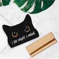Black Cat Halloween Bathroom Decor Acrylic Funny Cat Sign Home Decor 8x12 by Deal US