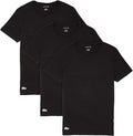 Lacoste Underwear Men's Essentials 3-Pack 100% Cotton Regular Fit Crew Neck T-Shirts by I-Max Fashions