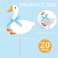 JDIYMI One Silly Goose Cupcake Topper Baby Shower Birthday Party 20pcs Blue by Deal US