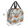 Giwawa Sloth Insulated Lunch Box 8 Capacity Blue Cartoon Animal Flower Trees by Deal US