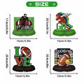 Koeilay Game Time Football Banner & Decorations Green Brown Party Supplies by Deal US