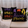 7COLORROOM Halloween Sanderson Sisters Pillow Covers 18x18 Black 4Pack by Deal US