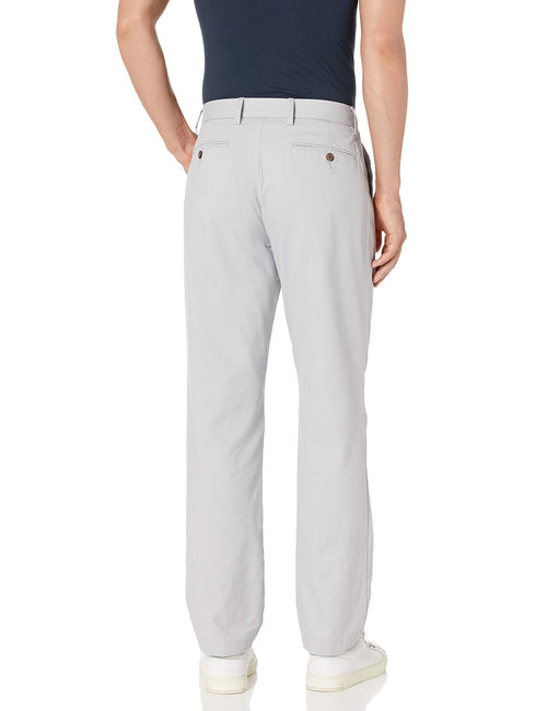 Amazon Essentials Men's Classic-Fit Wrinkle-Resistant Chino Pant Grey Size 34x33 by Deal US