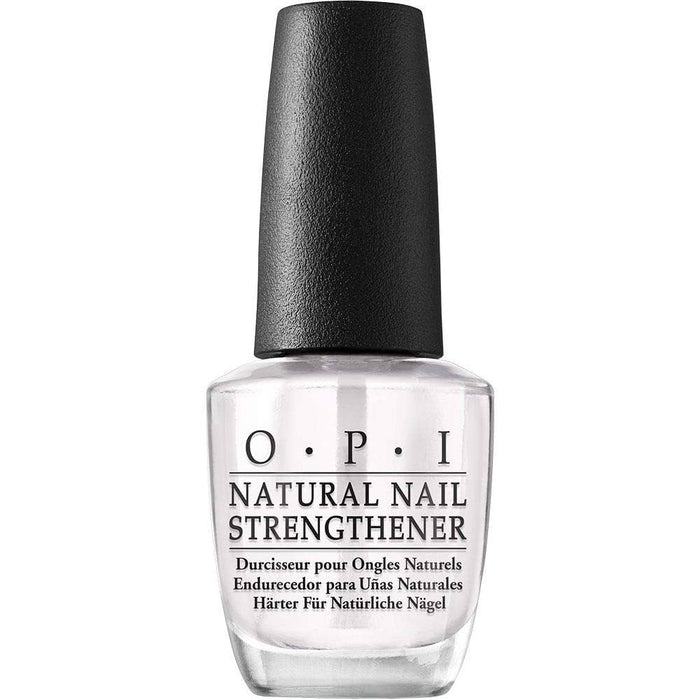 OPI Natural Nail Strengthener, Vegan Formula, Infused with Vitamin A & E, Helps Prevent Discoloration, Strengthens Nails, Clear, 0.5 fl oz by Pasteur Pharmacy