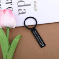 yaozeio Long Distance Relationship Keychain Gift for Couples Black Unisex by Deal US