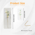 NoriStyle Silk White Artificial Poppy Flowers 6 Pcs Long Stems Indoor Decor by Deal US