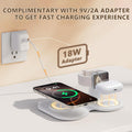 Wireless Mag-Safe Fast Charging Station,Magnetic 3 in 1 Charg