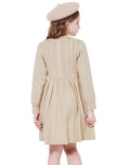 WULFUL Girls Long Sleeve Sweater Dress Pleated Knit Casual Fall Winter 5-12Y by Deal US