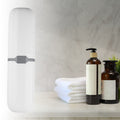 VOCOSTE Toothbrush Travel Case Plastic White 7.87x2.17 Inches by Deal US
