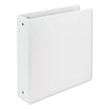 Samsill Earth's Choice Biobased Economy Round Ring View Binders, 3 Rings, 2" Capacity, 11 x 8.5, White