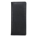 Samsill Regal Leather Business Card File, Holds 96 2 x 3.5 Cards, 4.75 x 10, Black