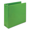 Samsill Earth's Choice Biobased Economy Round Ring View Binders, 3 Rings, 4" Capacity, 11 x 8.5, Lime