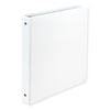 Samsill Earth's Choice Biobased Economy Round Ring View Binders, 3 Rings, 1" Capacity, 11 x 8.5, White