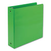 Samsill Earth's Choice Biobased Economy Round Ring View Binders, 3 Rings, 2" Capacity, 11 x 8.5, Lime